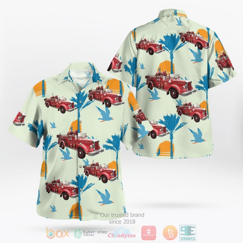 City of New Smyrna Beach Fire Department Hawaiian shirt