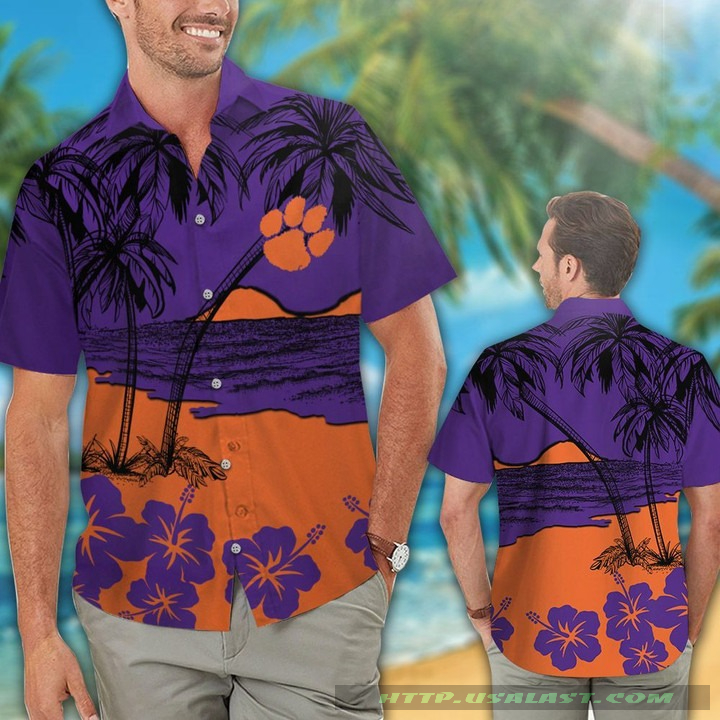 Clemson Tigers Minnie Mouse Aloha Hawaiian Shirt