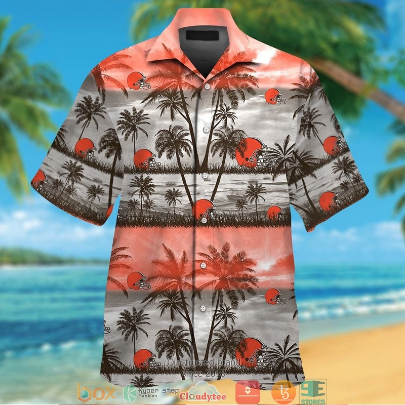 Cleveland Browns Coconut island Ocean Hawaiian Shirt, short