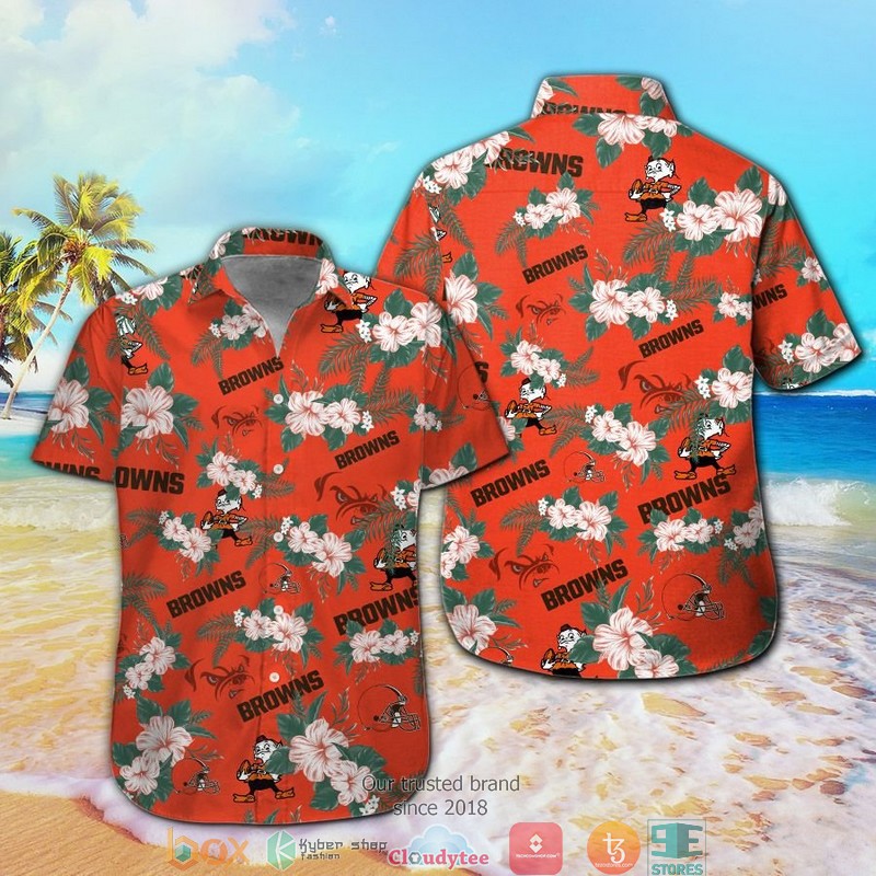 Cleveland Browns Mickey Mouse NFL Hawaiian Shirt, Short