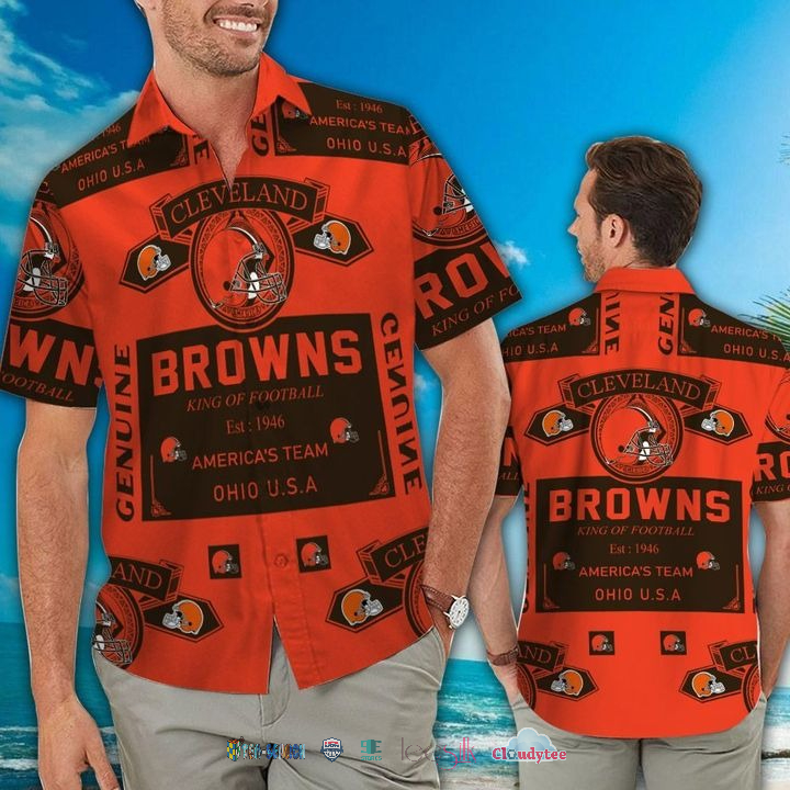 Cleveland Browns Hawaiian Shirt 3D All Over Print Men Women Unisex Model 167