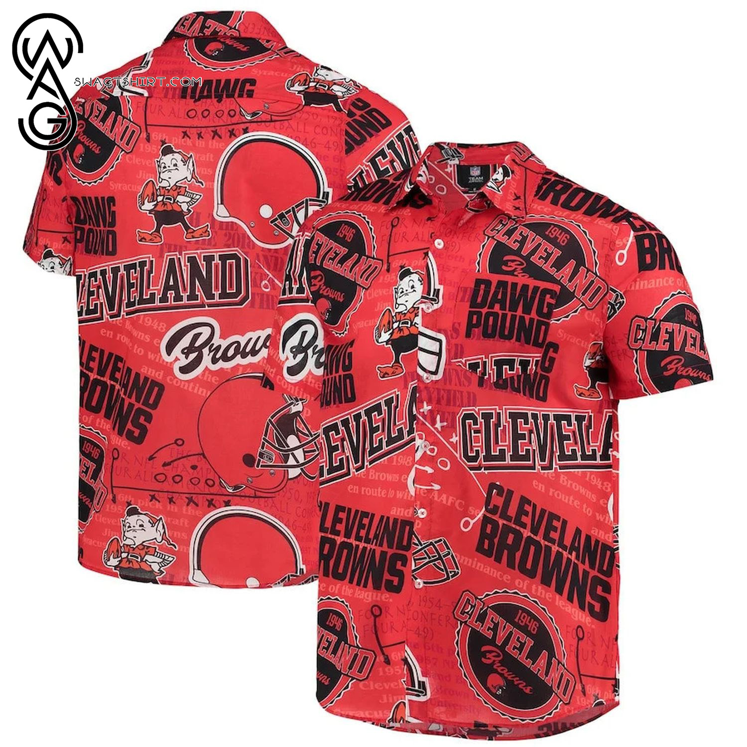 Cleveland Browns Pineapple Tropical Summer Aloha Hawaiian Shirt