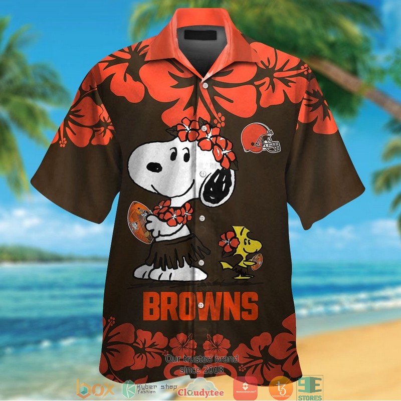 Cleveland Browns Minnie Mouse Hawaiian Shirt, short