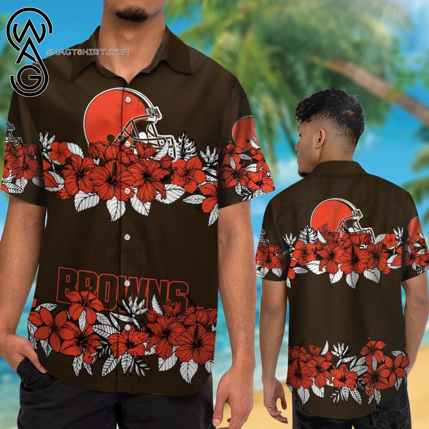 Cleveland Browns Pineapple Tropical Summer Aloha Hawaiian Shirt