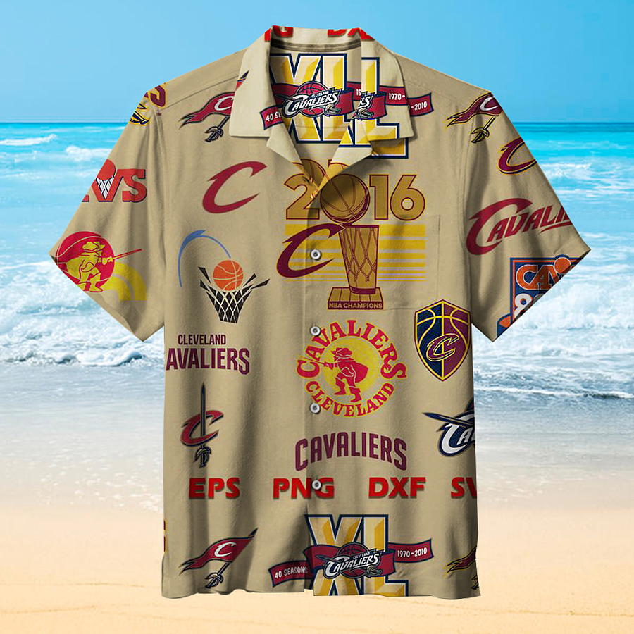 Cleveland Cavaliers Vintage Hawaiian Shirt 3D All Over Print Men Women Unisex Model 534