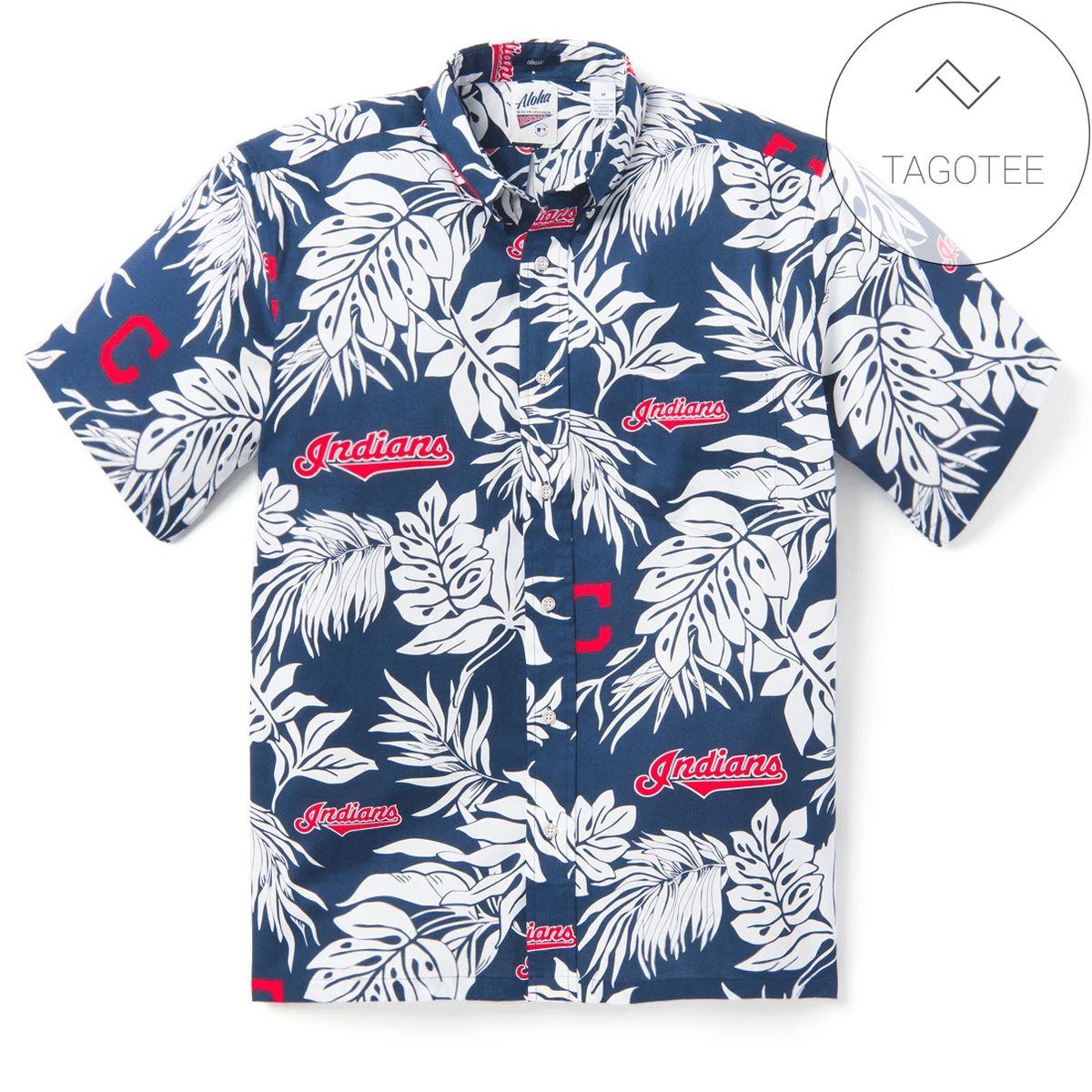 Cleveland Indians Logo Aloha Hawaiian Shirt