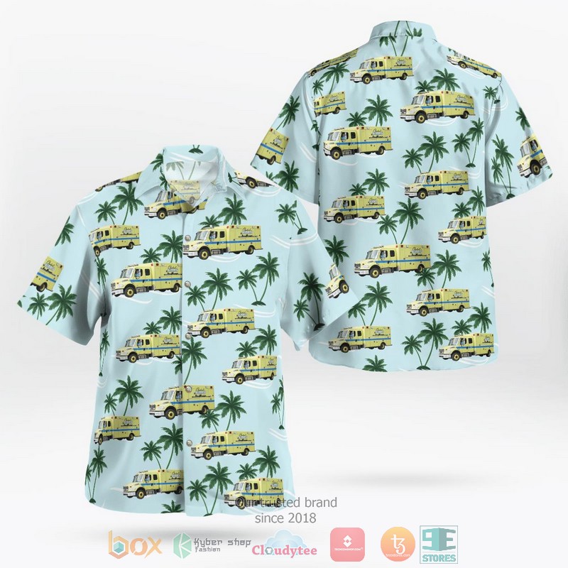 Cleveland Fire Brigade Scania Hawaiian Shirt