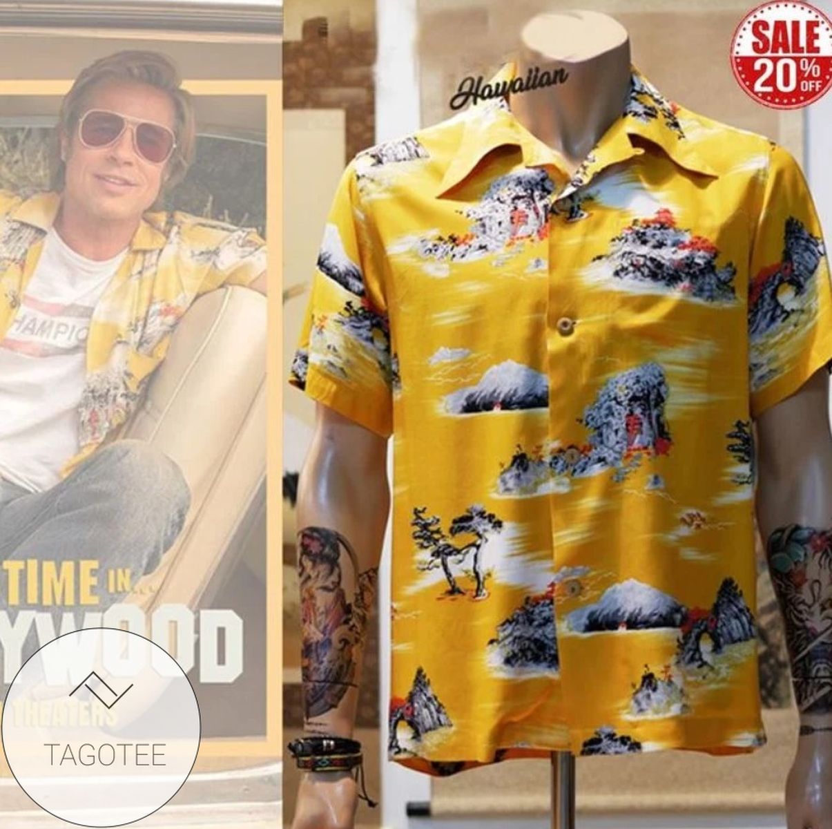 Cliff Booth Once Upon A Time In Hollywood Hawaiian Shirt