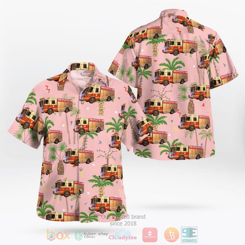 Clover South Carolina Clover Fire Department Hawaiian Shirt