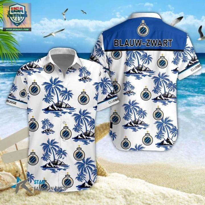 Club Brugge KV Football Club Short Sleeve Hawaiian Shirt