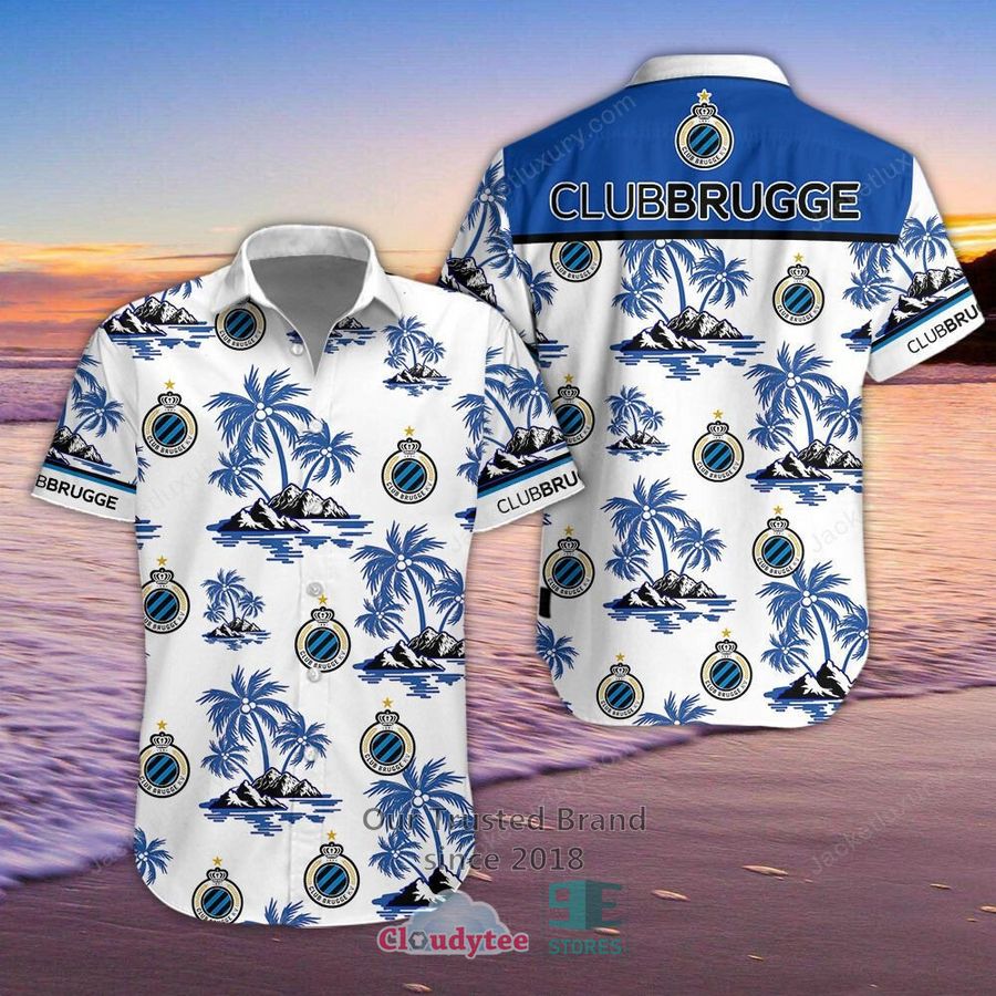 Clydesdale Horse Blue Tribal Pattern Hawaiian Shirt