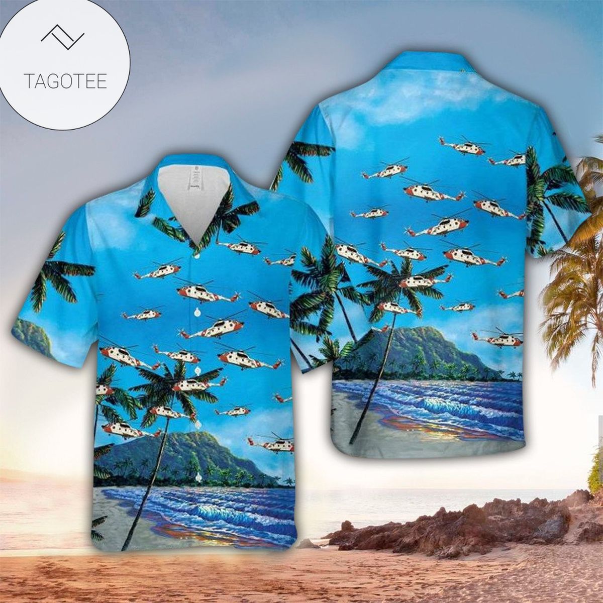 Cocein Husky Hawaiian Shirt