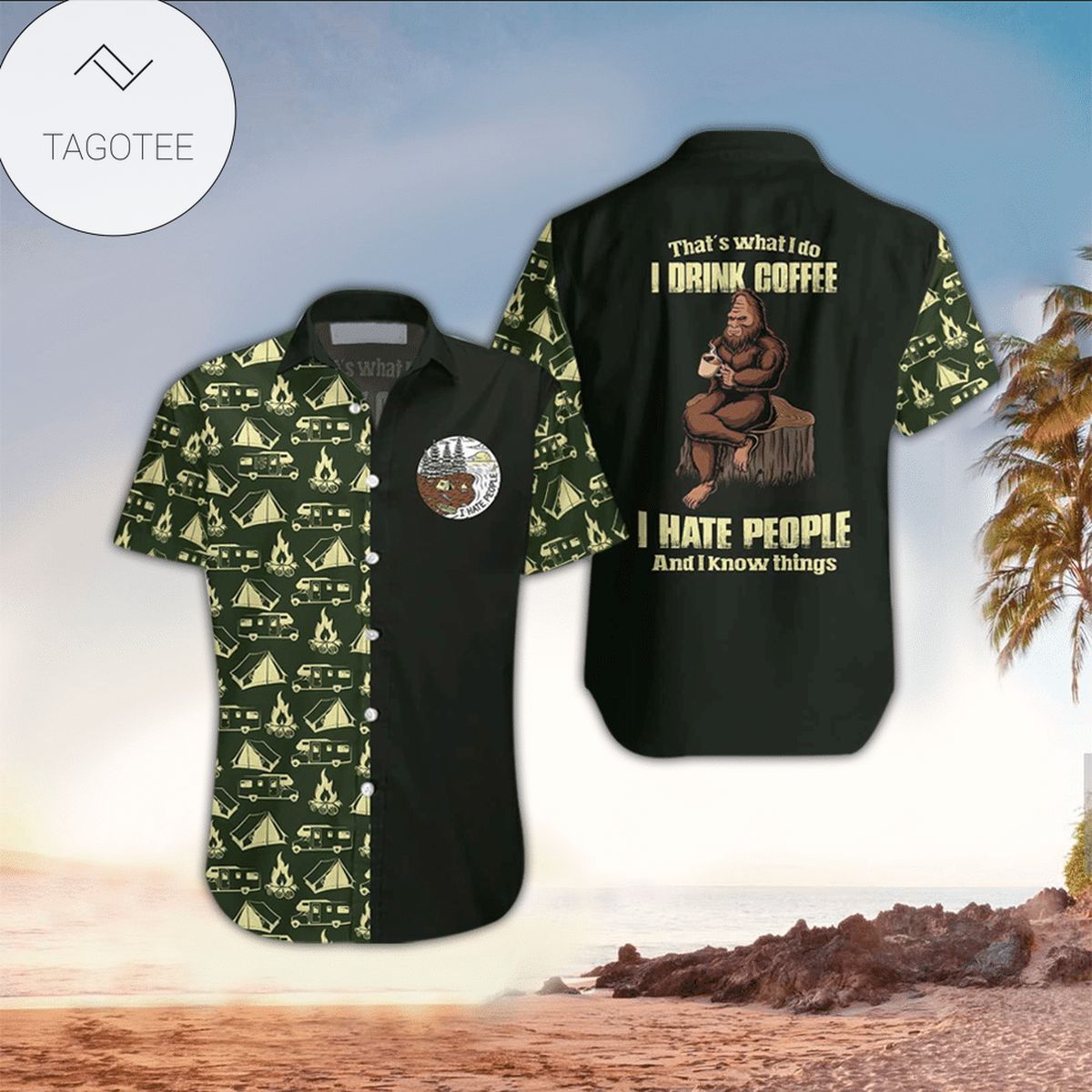 Coffe Hawaiian Shirt For Men Coffe Lover Gifts