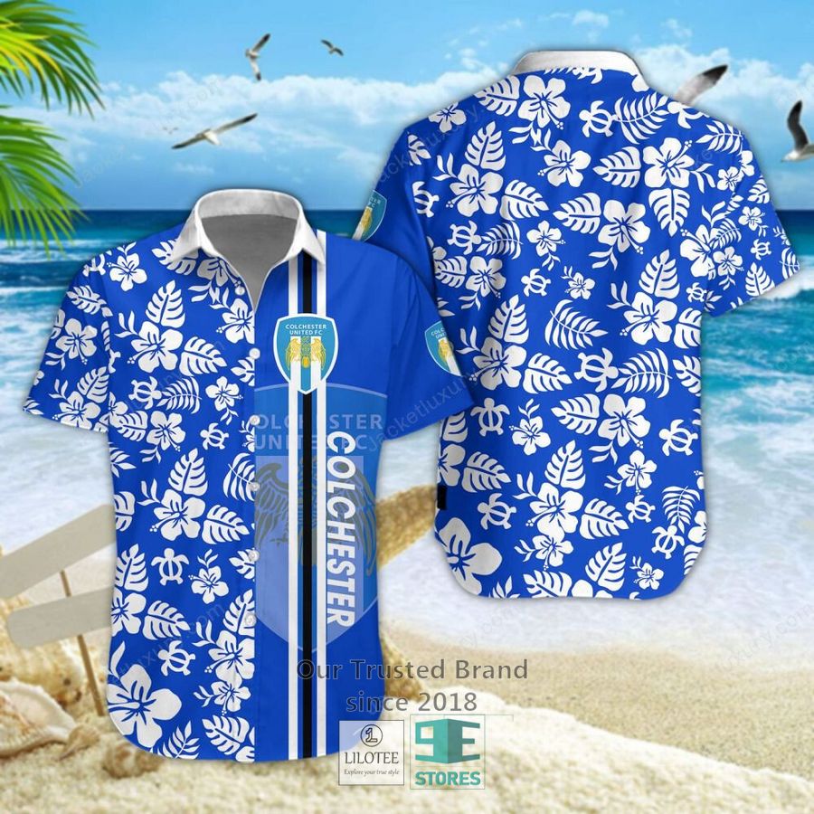 Colchester United Hibicus Hawaiian Shirt