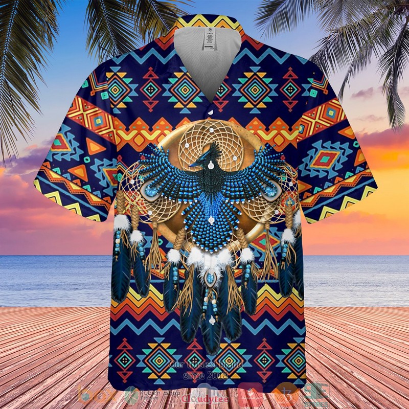 Color Native American Pattern Hawaiian shirt