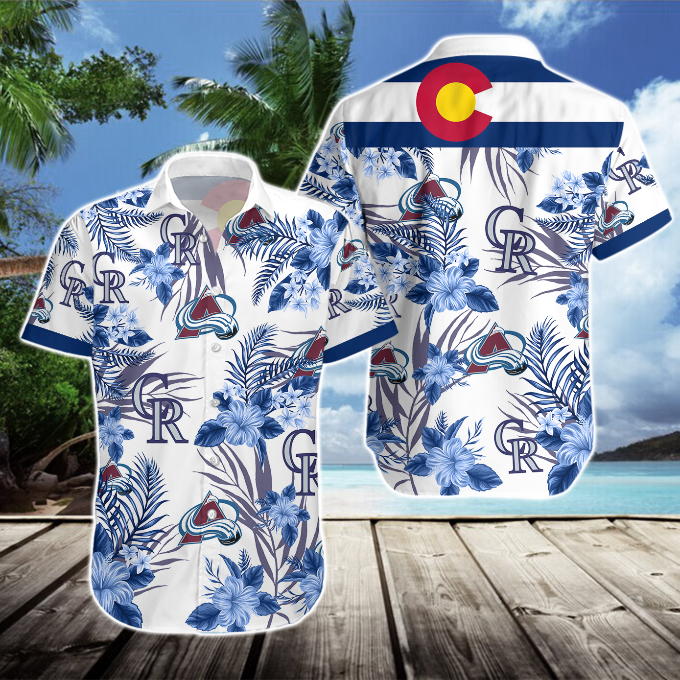 Denver Broncos Denver Nuggets Colorado Avalanche Hawaiian Shirt