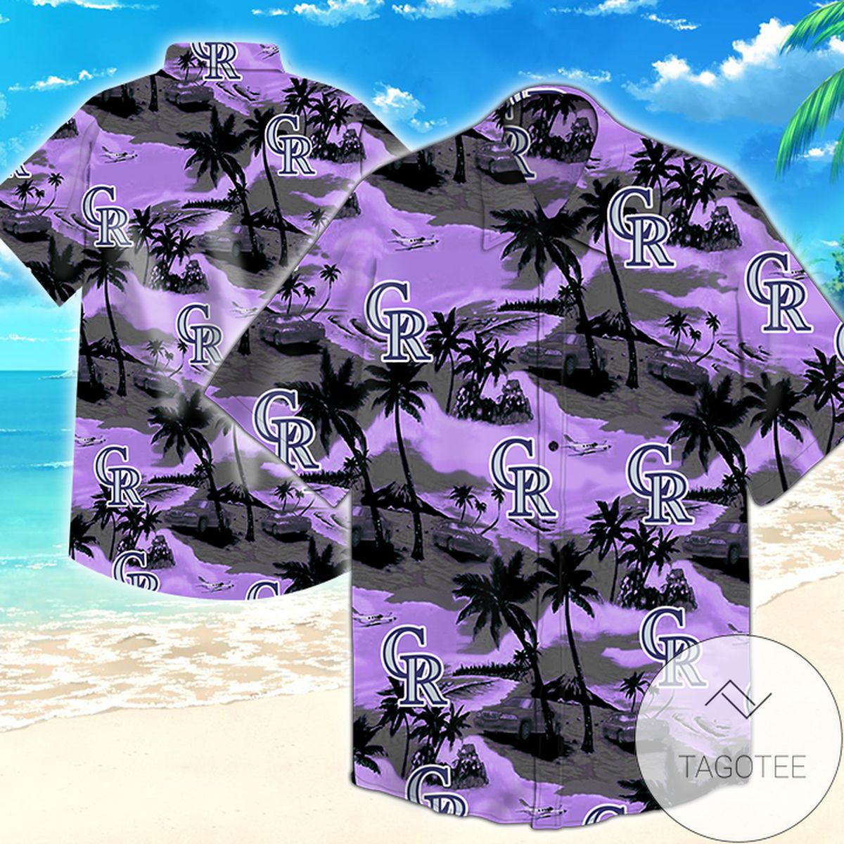 Colorado Rockies Mlb Tommy Bahama Hawaii 3d Shirt