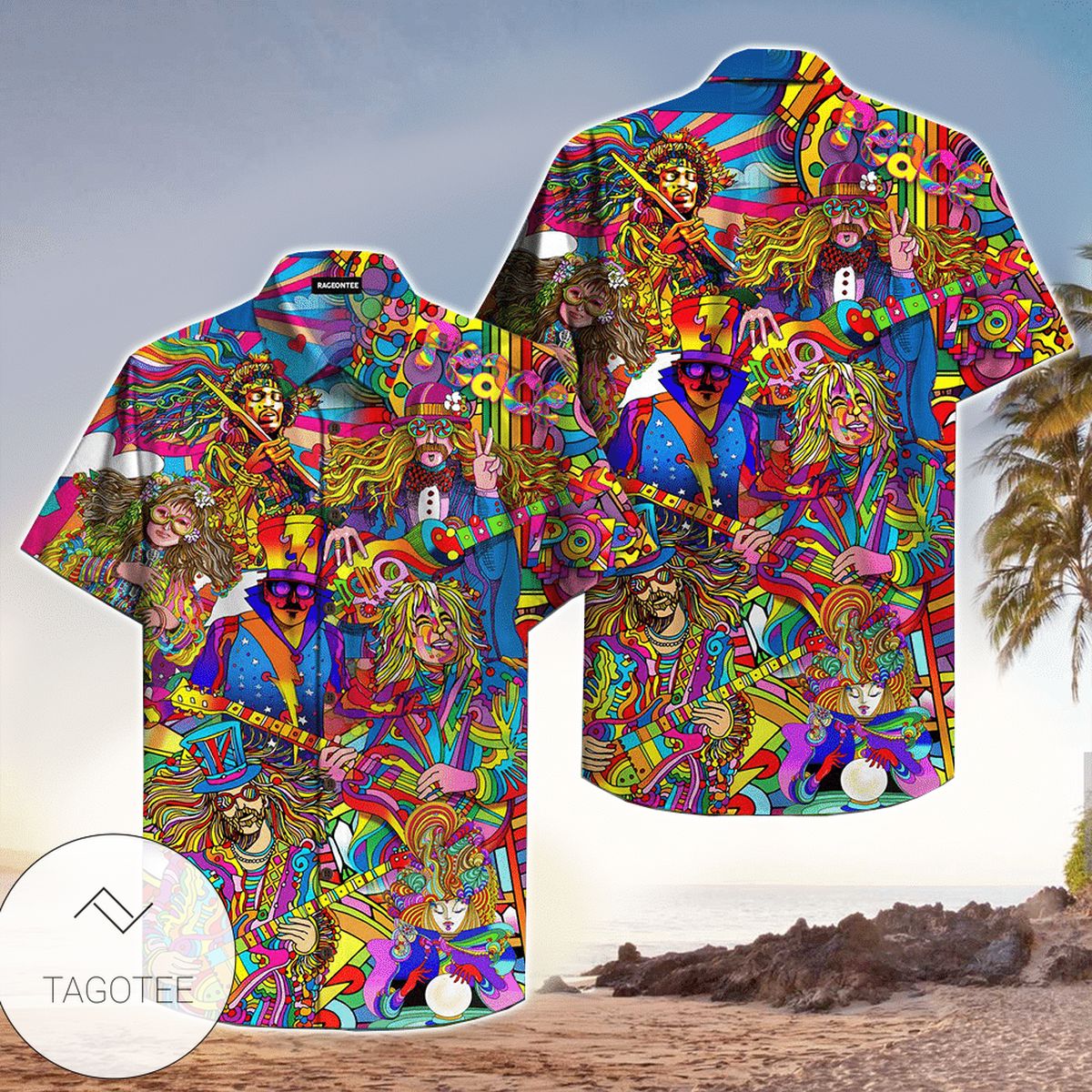 Colorful Butterfly Hawaii Shirt