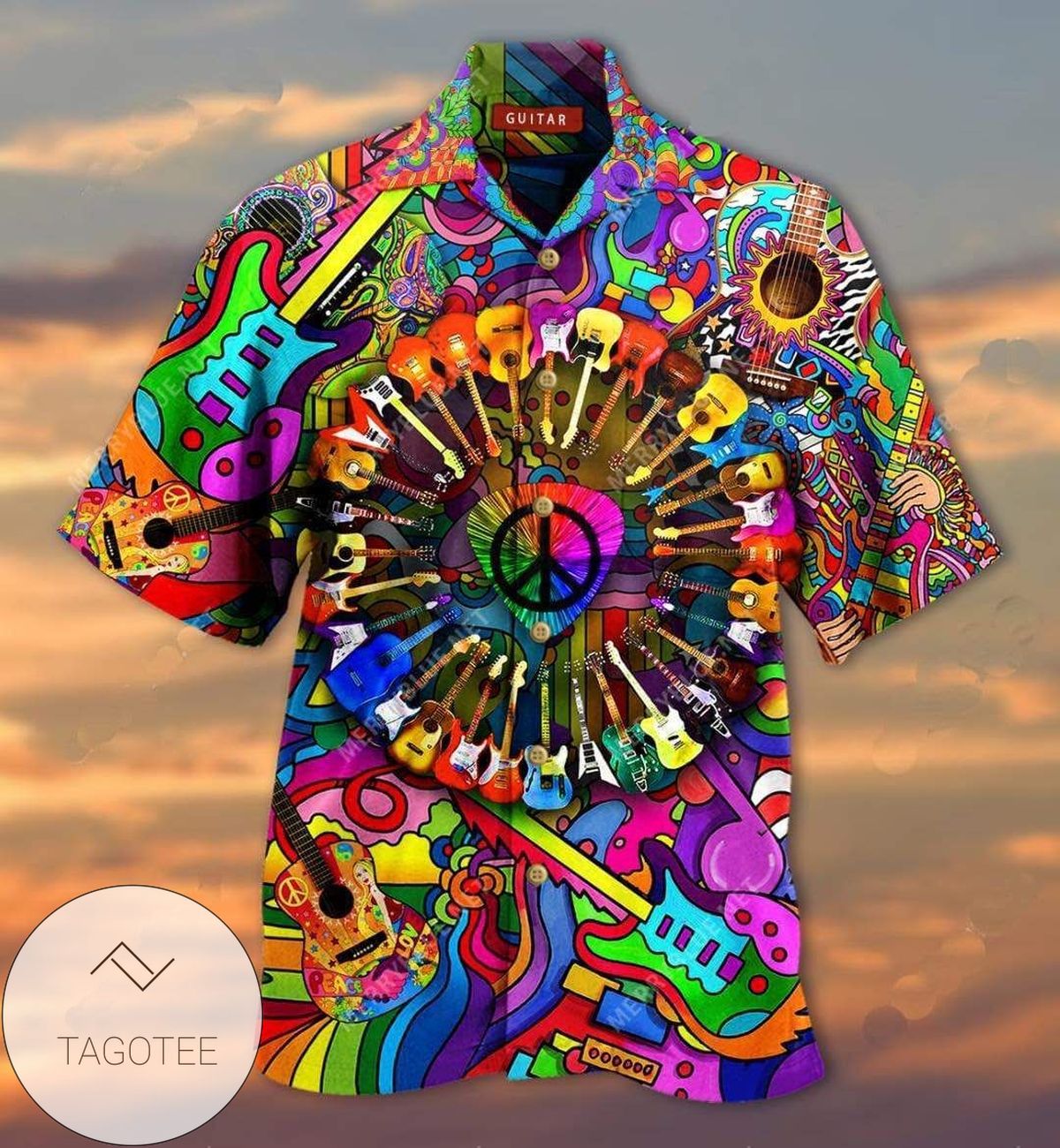 Colorful Hippie Lion Hawaiian Shirt