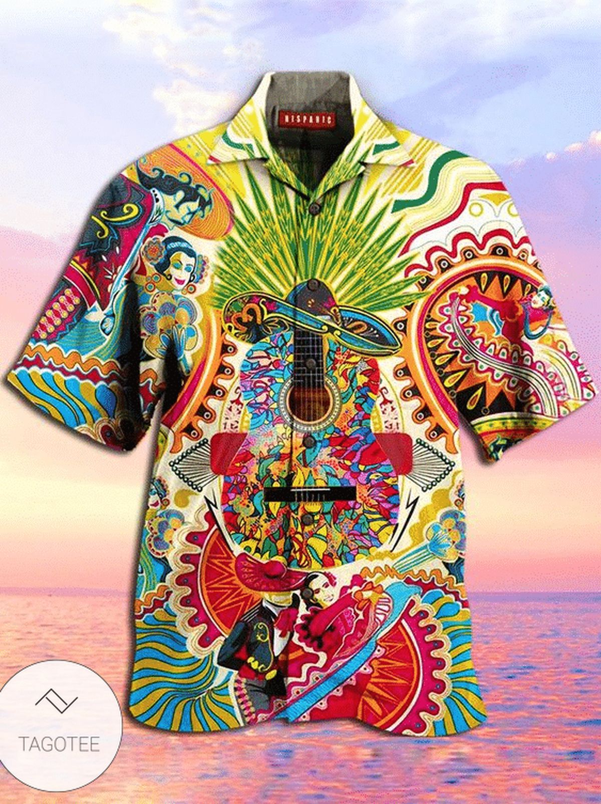 Colorful Hippie Lion Hawaiian Shirt