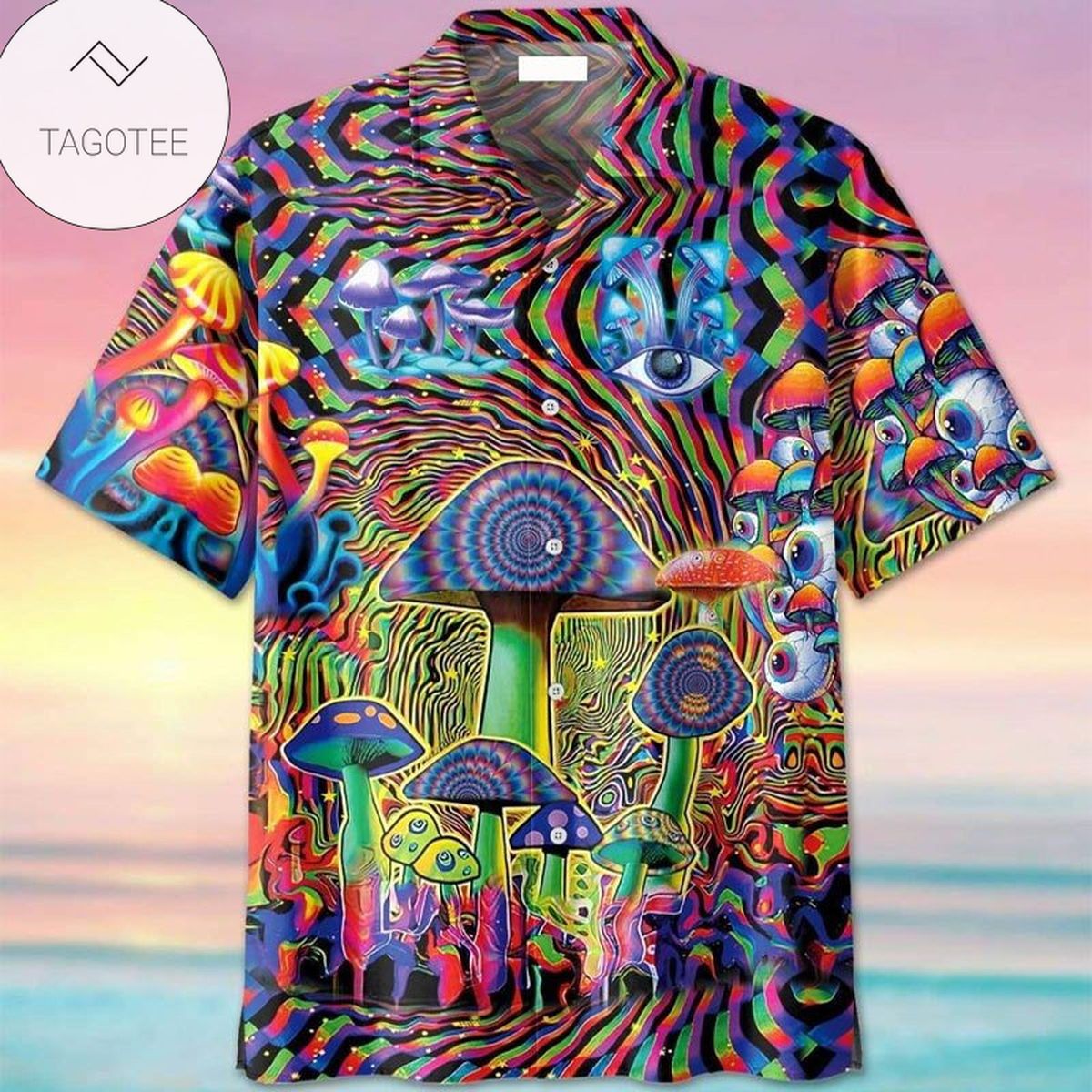 Colorful Hippie Mushroom 2022 Authentic Hawaiian Shirts