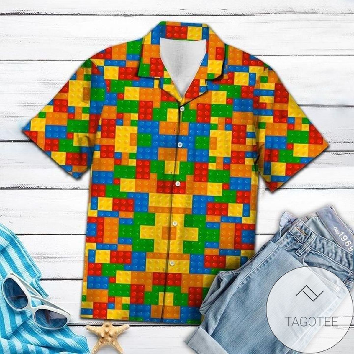 Colorful Jesus Pattern Jesus Hawaiian Shirt