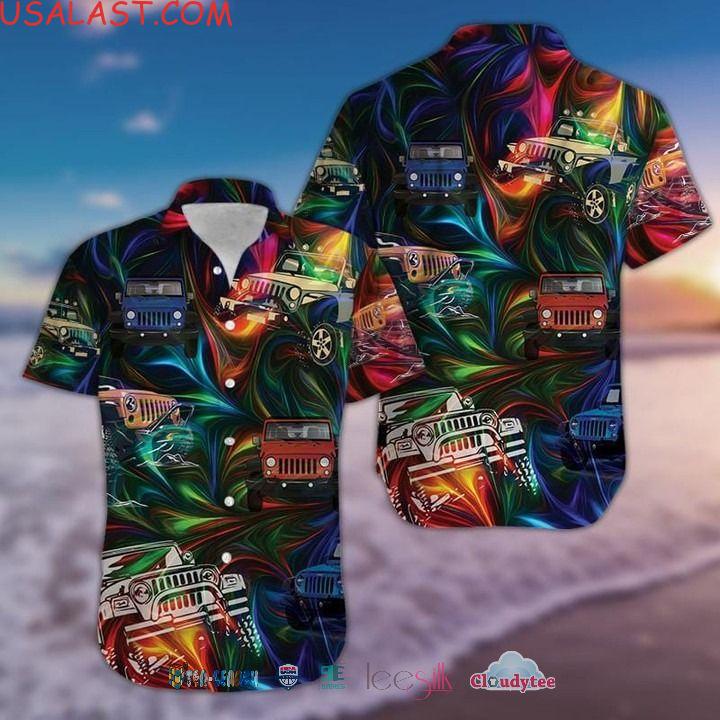 Colorful Tractor Aloha Hawaiian Shirt