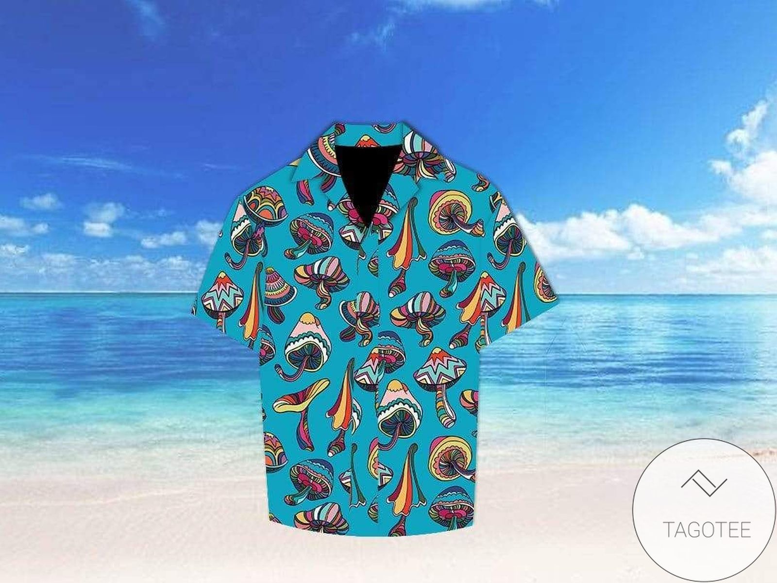 Colorful Mushroom Body Aloha Authentic Hawaiian Shirt 2022s