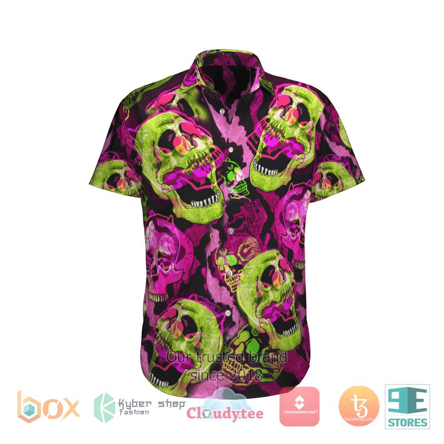 Colorful Skull Spooky Hawaiian Shirt