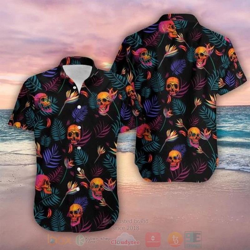 Colorful Skull Hawaiian Shirt