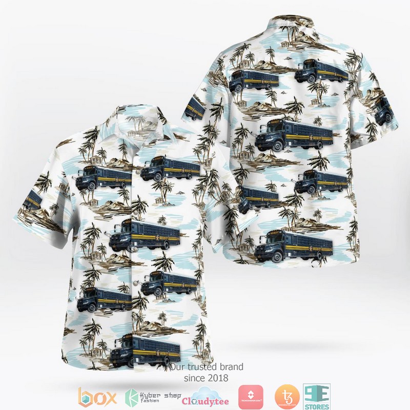 Columbus Ohio The Seagrave Company Aloha Shirt