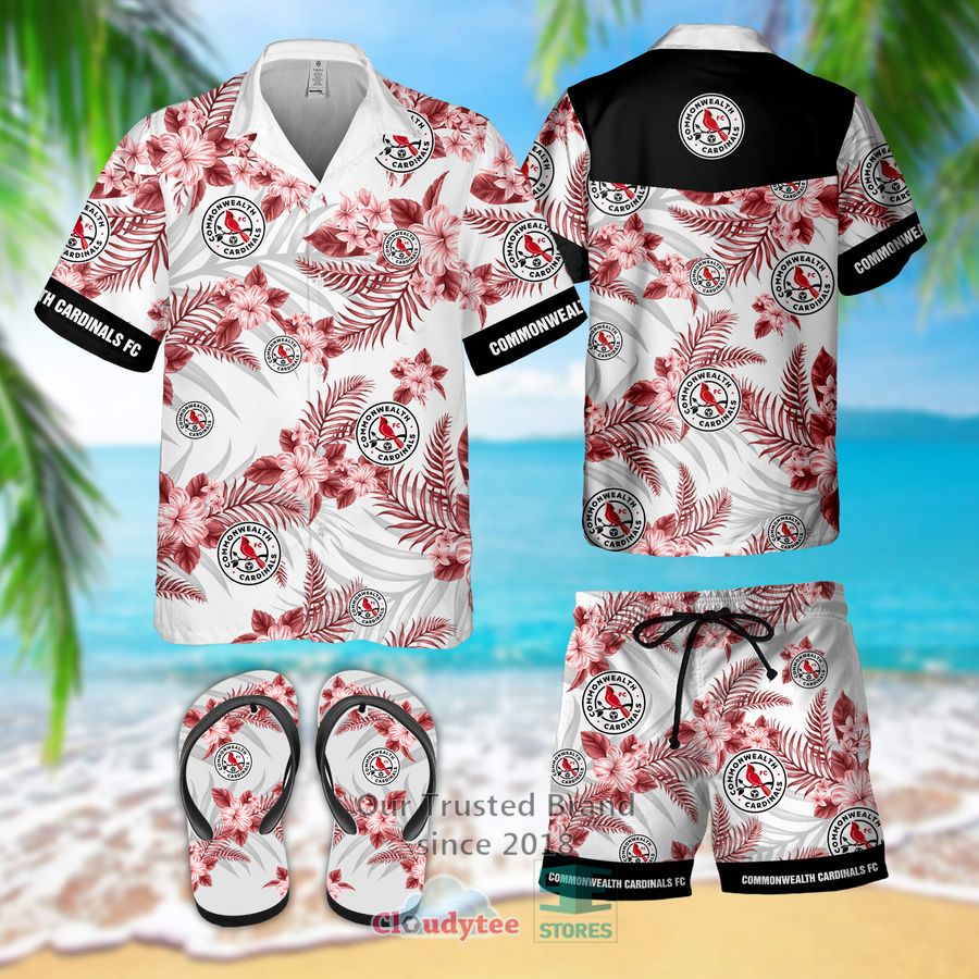 Commonwealth Cardinals FC Hawaiian Shirt, Flip Flops