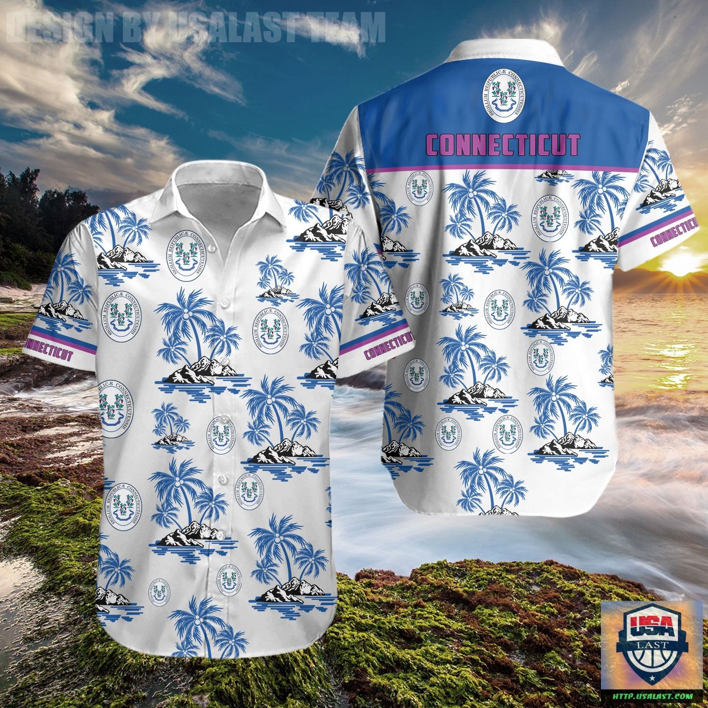 Connecticut Air National Guard 103rd Airlift Wing Lockheed C-130H Hercules Hawaiian Shirt