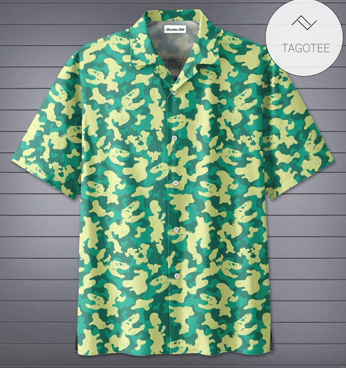 Cool Gun Skull Hawaiian Graphic Print Short Sleeve Hawaiian Shirt