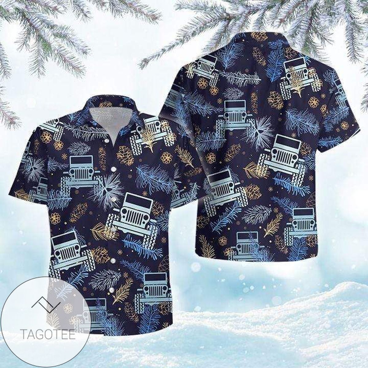 Cool Jeep Skull Camo Pattern Unisex Hawaiian Shirts