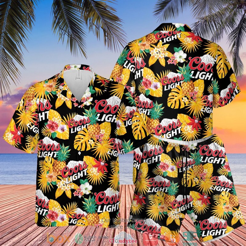 Coor Light Beer Tropical Hawaian Summer Outfit