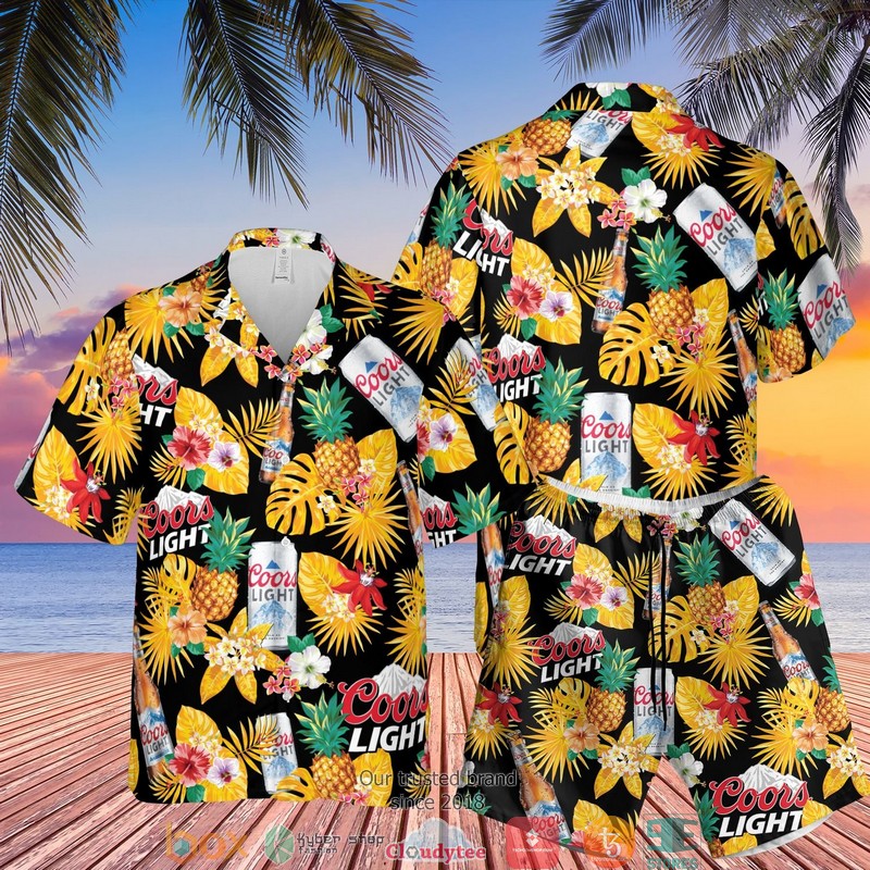 Coor Light Beer Tropical Hawaian Summer Outfit