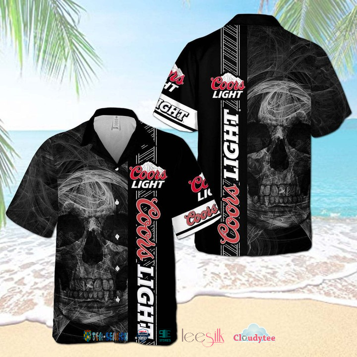 Coors Banquet American Flag Hawaiian Shirt