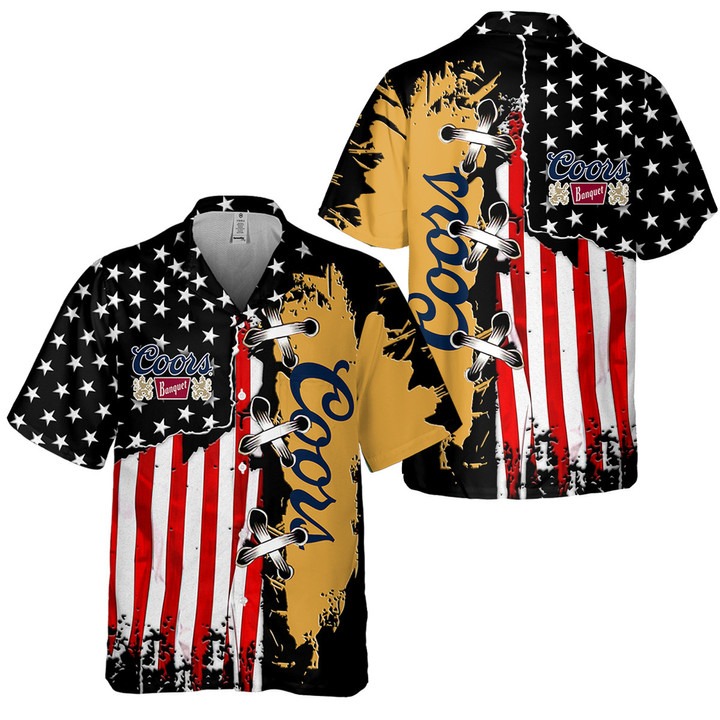 Coors Banquet Beer Hawaiian Shirts, Beach Short