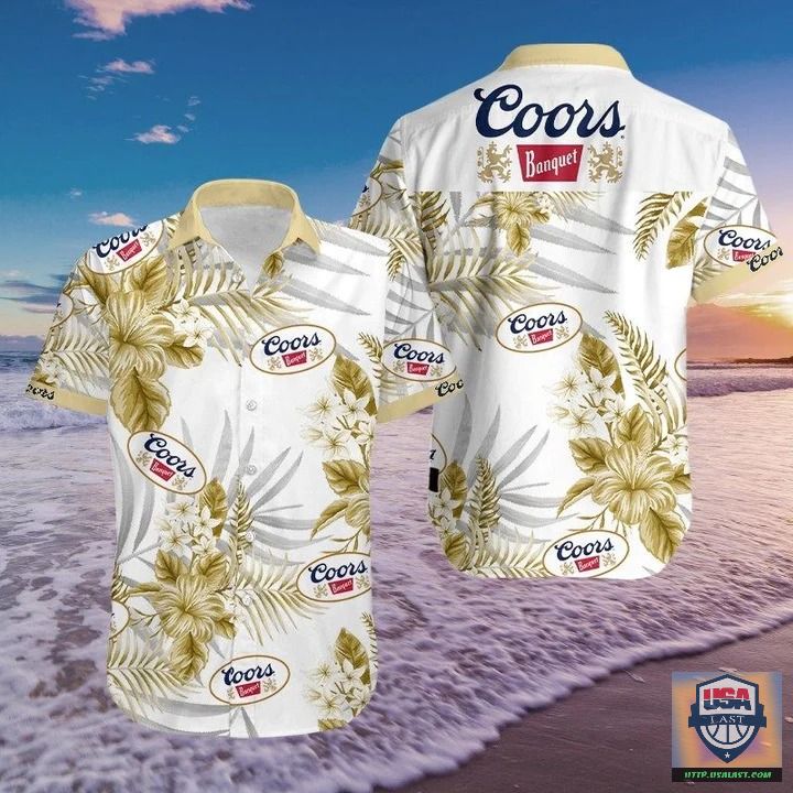 Coors Banquet Floral Customize Hawaiian Shirt