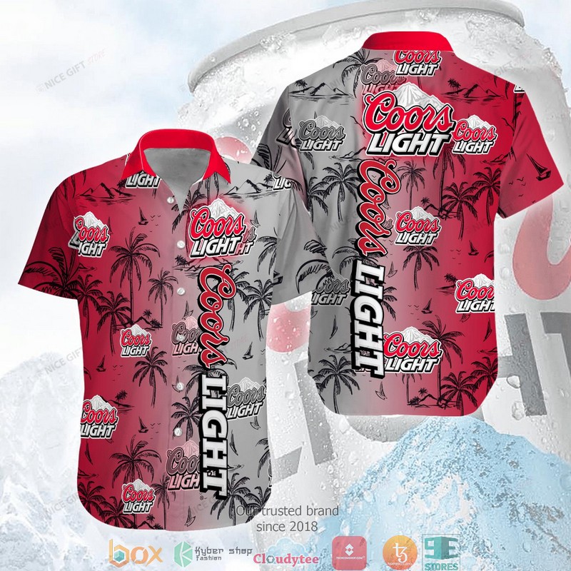 Coors Light American flag Hawaiian shirt