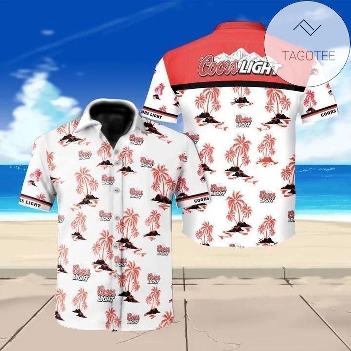 Coors Light Hawaiian Shirt