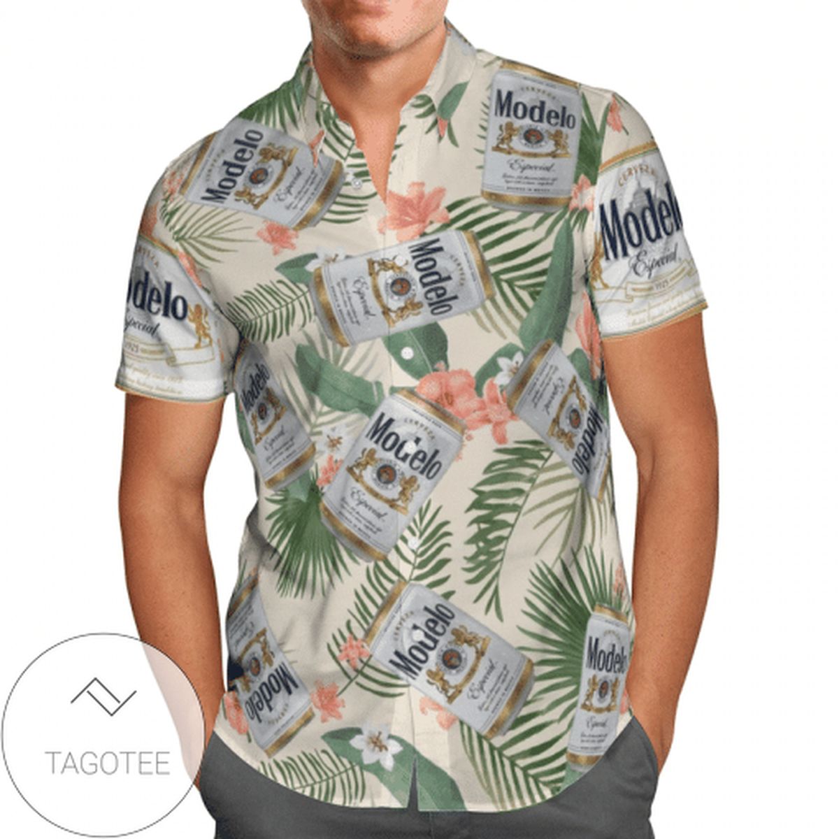 Copy of Michelob Ultra Palm Tree All Over Print 3D Hawaiian Shirt