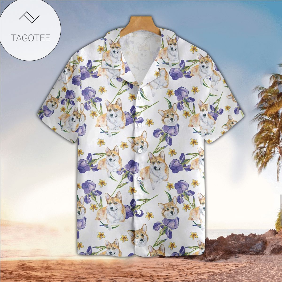 Corgis Life Shirt For Men Hawaiian Shirt