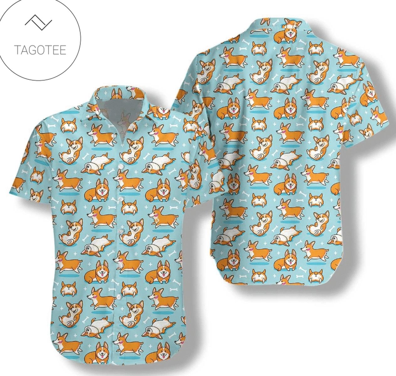 Corgi Shirt Corgi Hawaiian Shirt For Dog Lovers