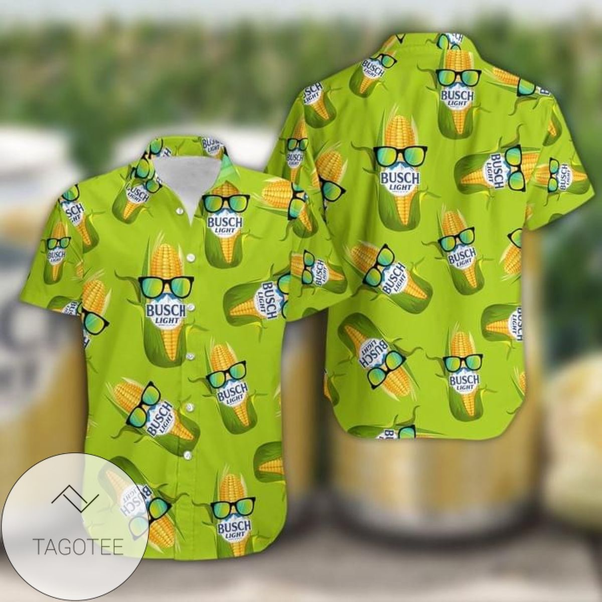 Corn And Sunflower Pattern Floral Corn Hawaiian Shirt