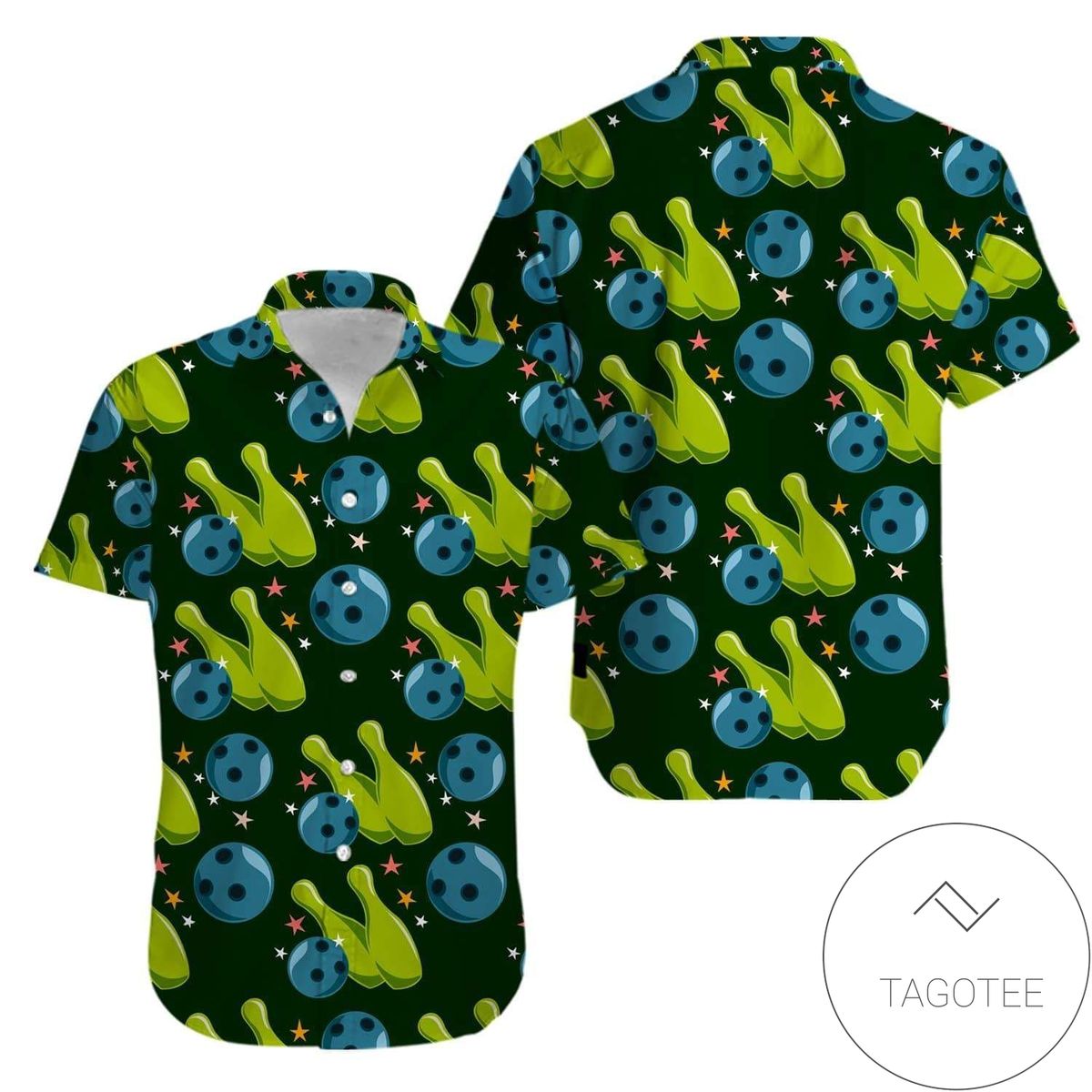 Cover Your Body With Amazing Bowling Merry Christmas Blue Hawaiian Aloha Shirts