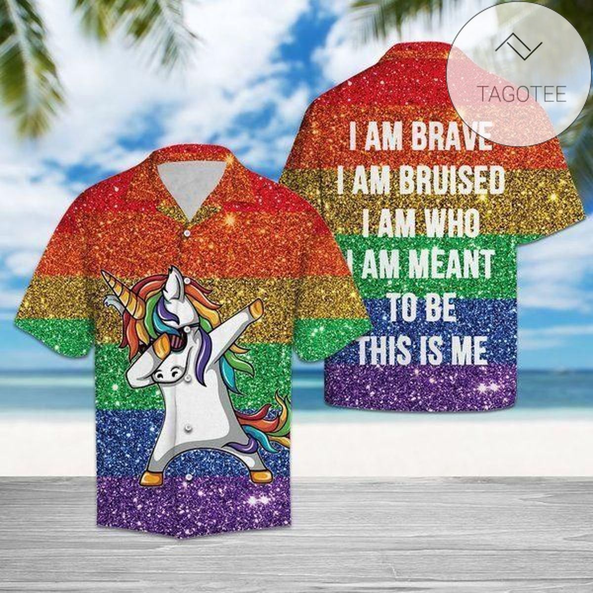 Cover Your Body With Amazing Lgbt Eagle American Pride Hawaiian Aloha Shirt V