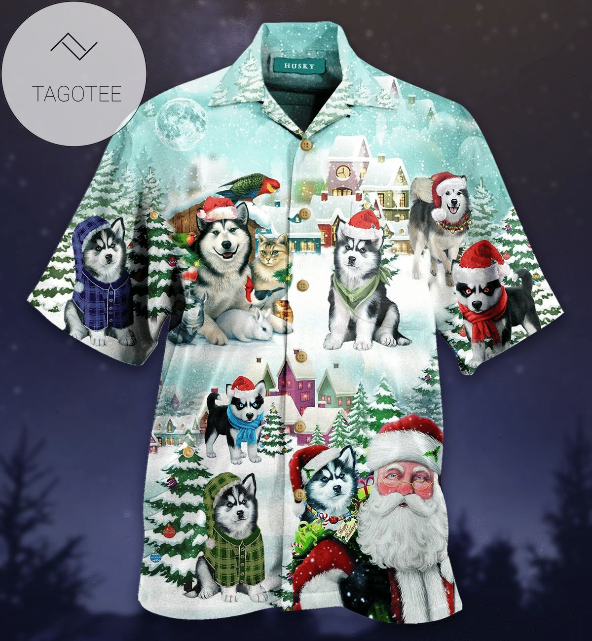 Cover Your Body With Amazing Merry Christmas Santa Claus Black 2022 Authentic Hawaiian Aloha Shirts