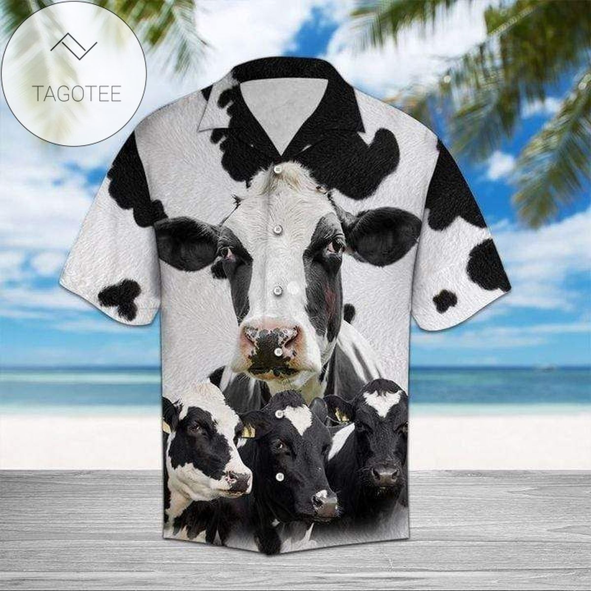 Cow Floral Colorful Hawaiian Shirt